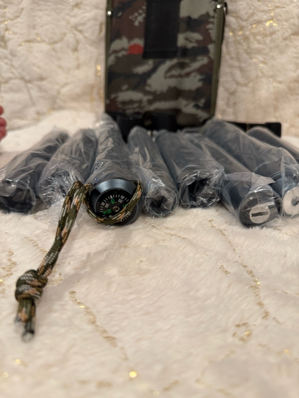 Tactical Survival Emergency Whistle with Compass - Black